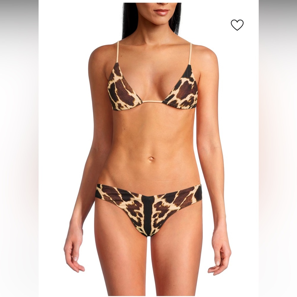 Weworewhat Leopard Print Bikini bottom